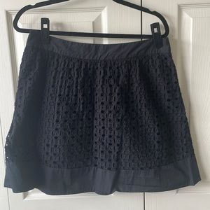 Loft eyelet mini skirt
